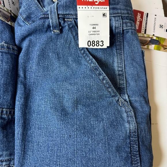 Wrangler Men's and Big Men's Relaxed Fit Carpenter Denim Short - Picture 5 of 11